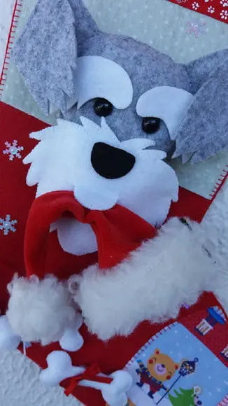 Bota Meia Natal Bichinho de Estimação