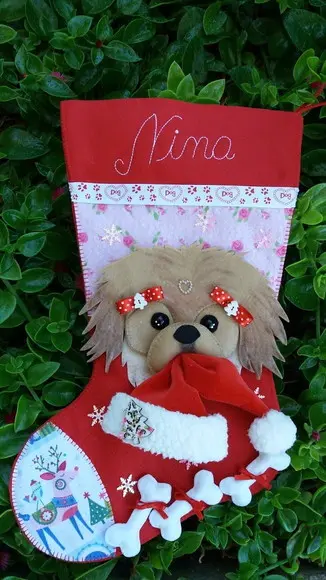 Bota Meia Natal Bichinho de Estimação Pet