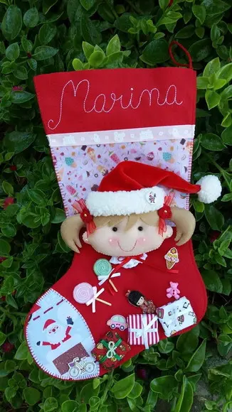 Bota Meia Natal Menina