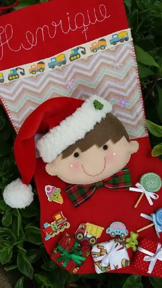 Bota Meia Natal Menino