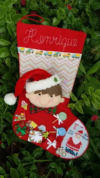 Bota Meia Natal Menino