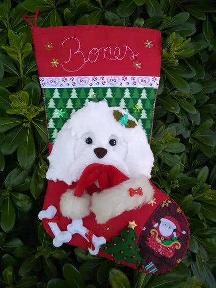 Bota Natal Bichinho de Estimação