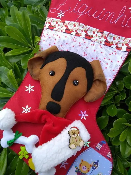 Bota Natal Bichinho de Estimação