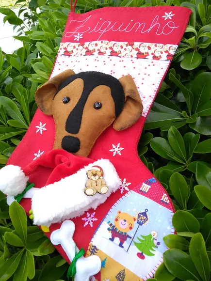 Bota Natal Bichinho de Estimação