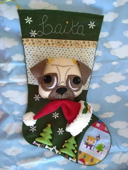 Bota Natal Bichinho de Estimação