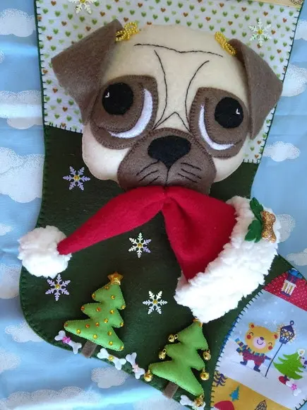Bota Natal Bichinho de Estimação