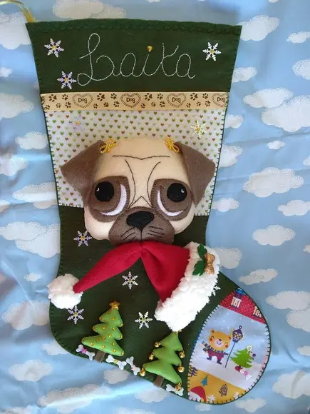 Bota Natal Bichinho de Estimação