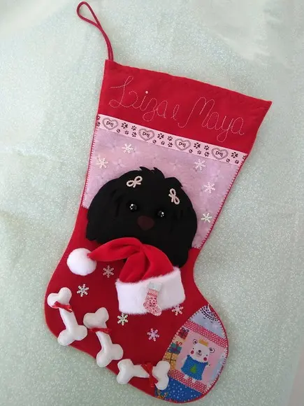 Bota Natal Bichinho de Estimação