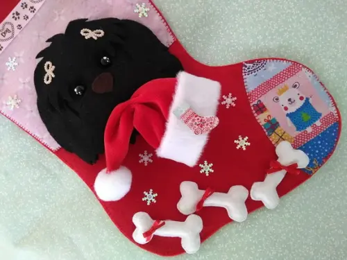 Bota Natal Bichinho de Estimação