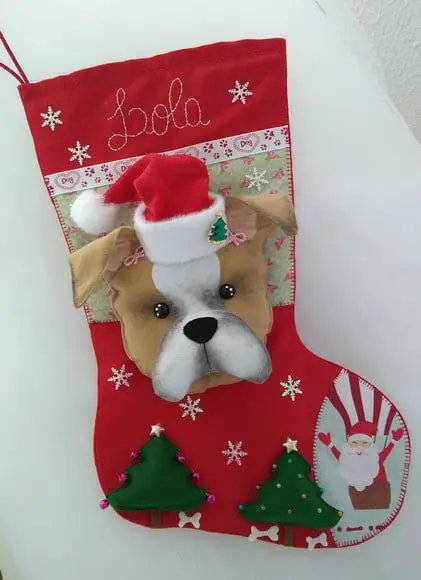 Bota Natal Bichinho de Estimação