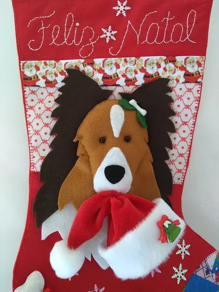 Bota Natal Bichinho de Estimação