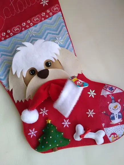 Bota Natal Bichinho de Estimação