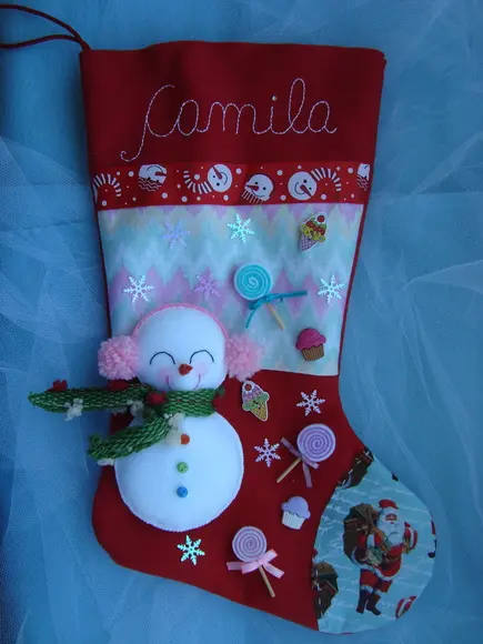 Bota Natal Boneco de Neve