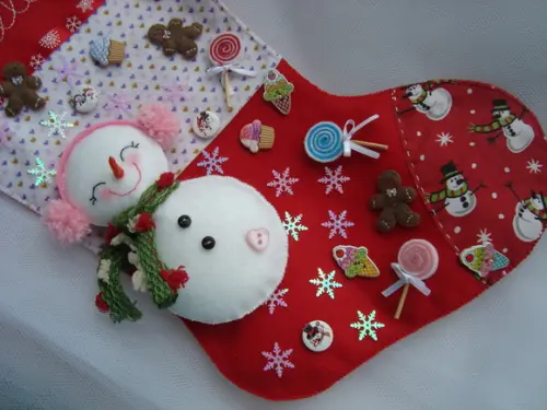Bota Natal Boneco de Neve