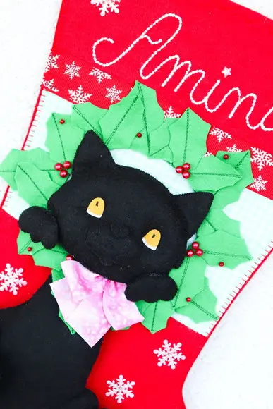 Bota Natal Gato de Estimação