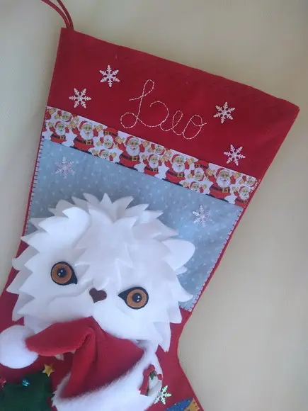 Bota Natal Gato de Estimação