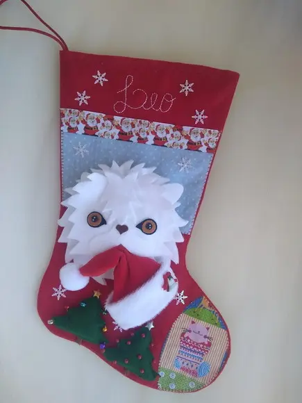 Bota Natal Gato de Estimação
