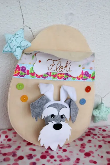 Decoração e Porta Presente Páscoa Bichinho de Estimação