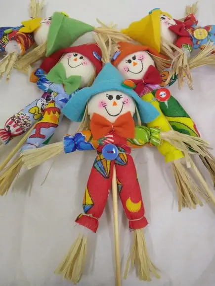 Espantalho (kit com 3 Unidades) Decoração de Festa