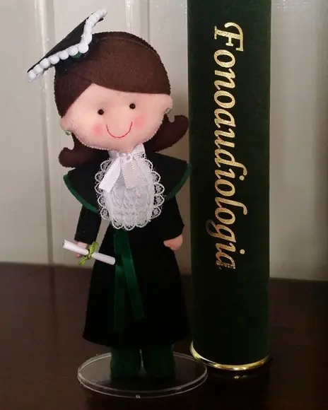 Formanda Feltro Boneca Personalizada