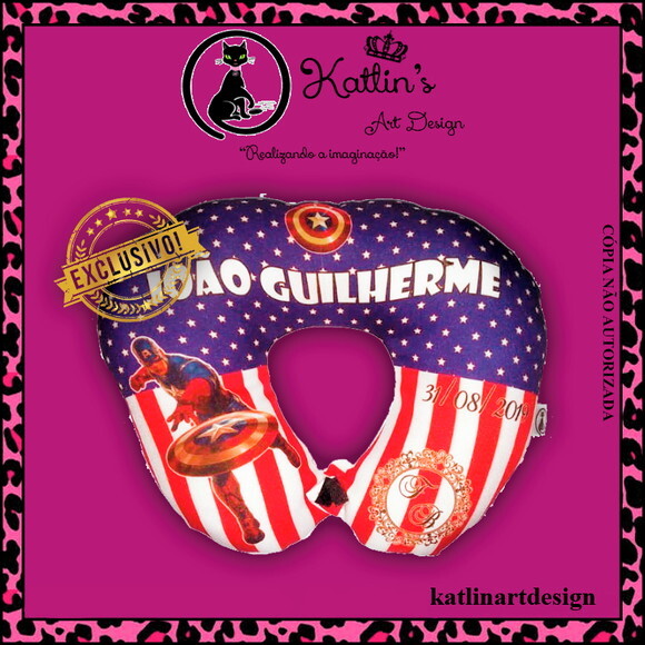 Almofada para Pescoço - Capitão América