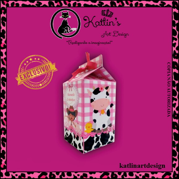 Caixa Milk - Fazendinha Rosa