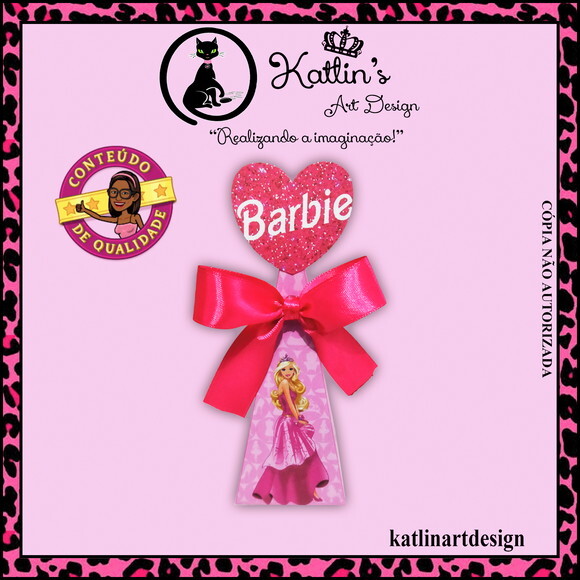 Caixa Pirâmide - Barbie Princesa