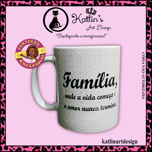 Caneca de Porcelana - Família