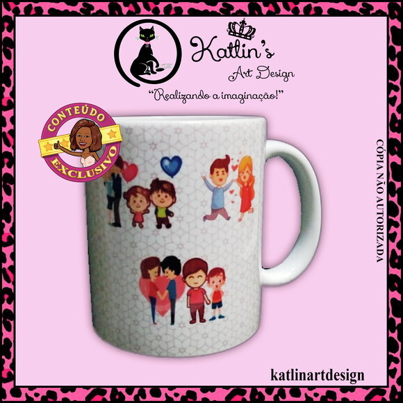 Caneca de Porcelana - Família