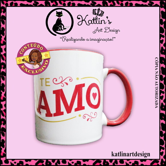 Caneca de Porcelana - Te Amo