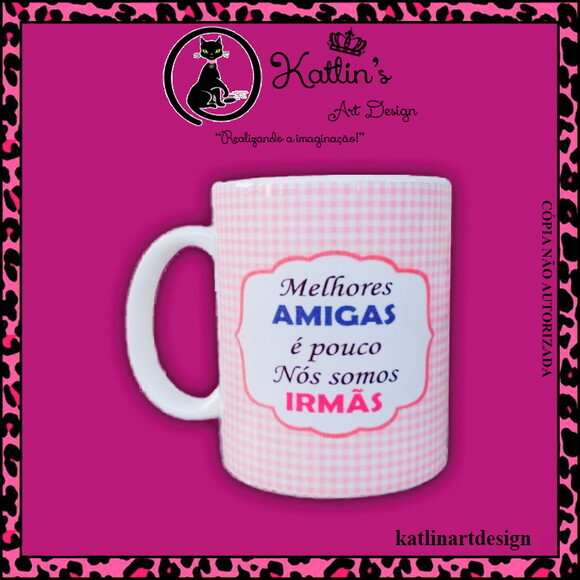 Caneca de Porcelana - Melhores Amigas