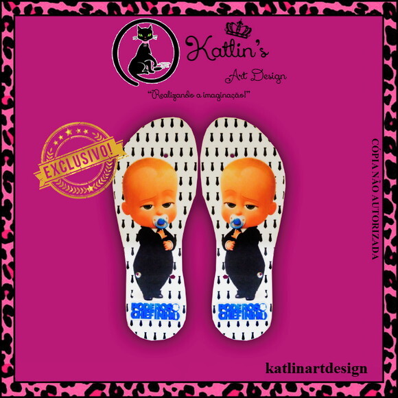 Chinelo Personalizado - O Poderoso Chefinho