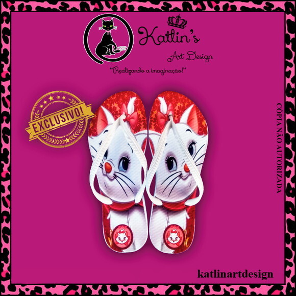 Chinelo Personalizado - Gata Marie