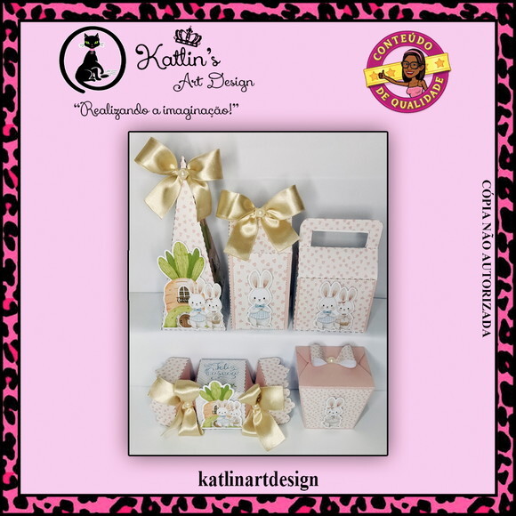 Kit Caixas Personalizadas Luxo - Páscoa