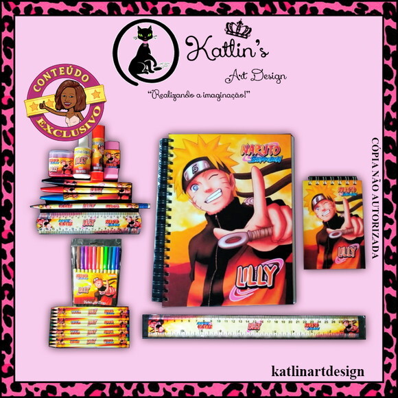 Kit Escolar 4 - Naruto