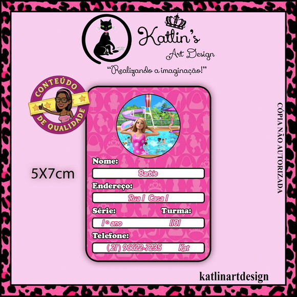 Kit Etiqueta Escolar - Barbie Dreamhouse Adventures