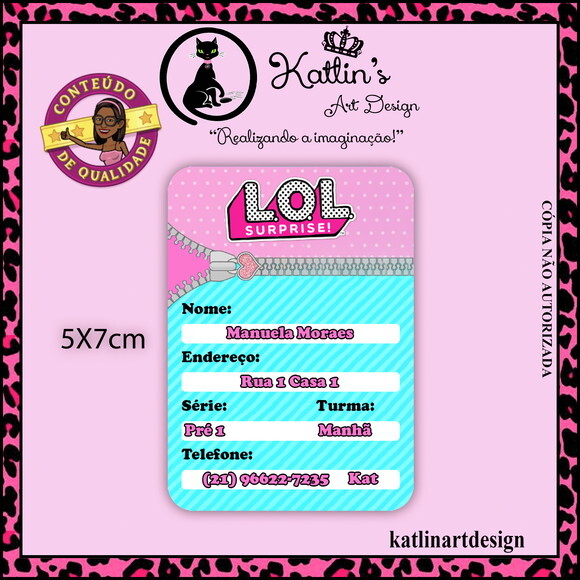 Kit Etiqueta Escolar - Lol Surprise