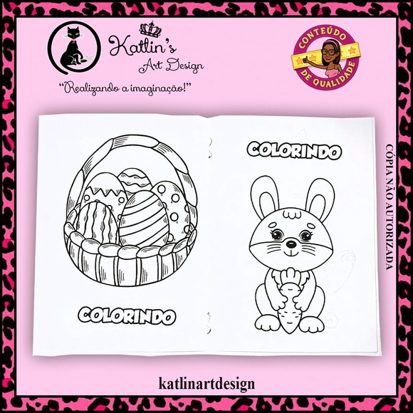 Livrinho para Colorir - Páscoa