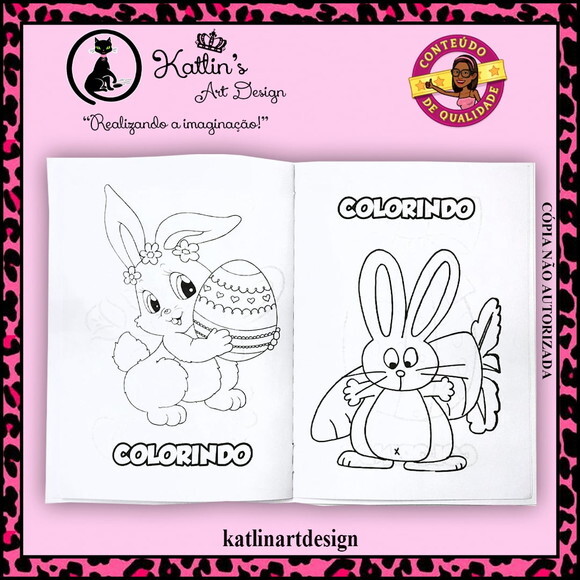 Livrinho para Colorir - Páscoa