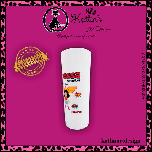 Long Drink Personalizado - Mulher Maravilha