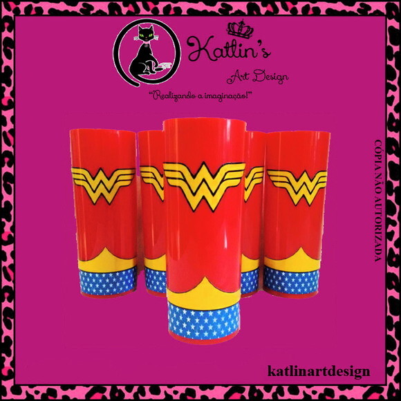 Long Drink Personalizado - Mulher Maravilha