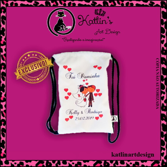 Mochila Sacola - Noivinhos
