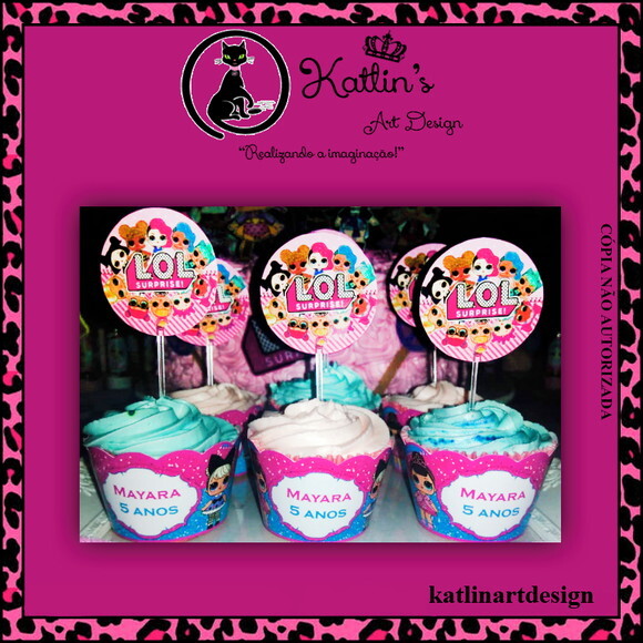 Saia Wrapper para Cupcake - Lol Surprise