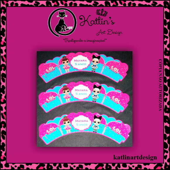 Saia Wrapper para Cupcake - Lol Surprise