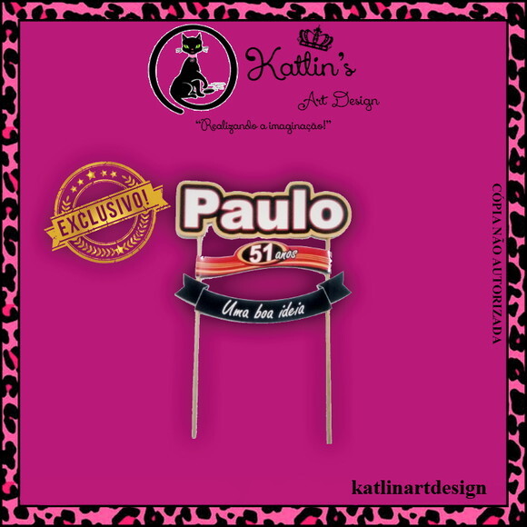 Topo de Bolo - Cachaça 51