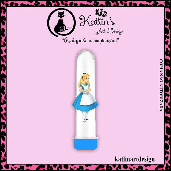 Tubete 13cm - Alice no País das Maravilhas