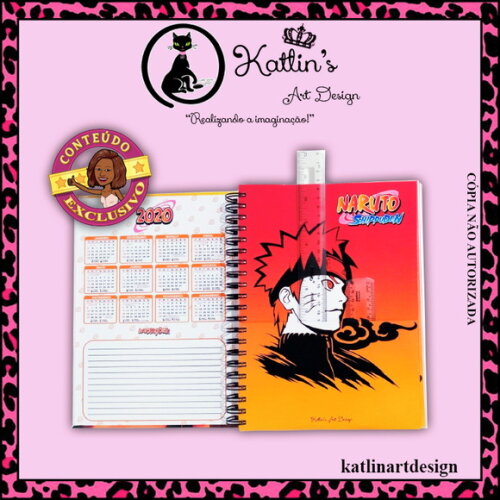 Caderno 10 Matérias - Naruto
