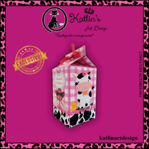 Caixa Milk - Fazendinha Rosa