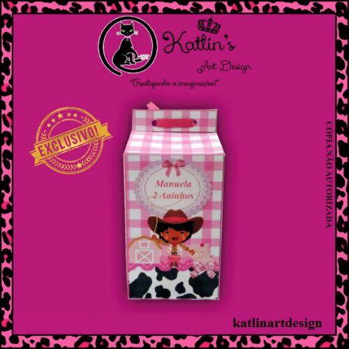 Caixa Milk - Fazendinha Rosa