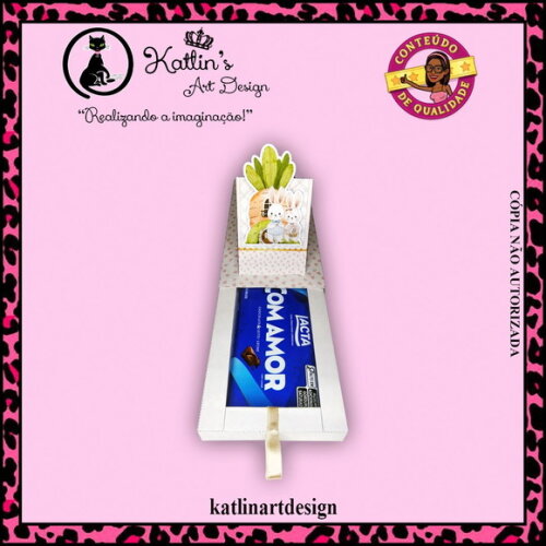 Caixa para Barra de Chocolate - Páscoa